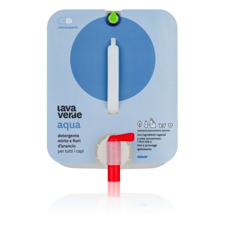 Lavaverde Aqua Detergente  Microcapsule per Lavatrice con ingredienti vegetali