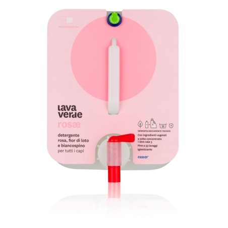Lavaverde Rosae Detergente Microcapsule alla Rosa, Fior di Loto e Biancospino