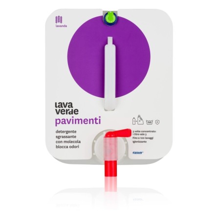 Lavaverde Lavanda Detergente Igienizzante Concentrato per tutti i tipi di Pavimenti
