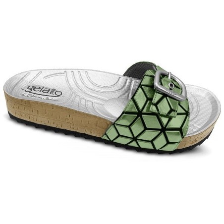 Gelatto Ciabatta Donna Woodstock Pixel Colore Green Misura 37-38