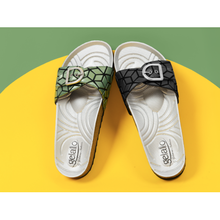 Gelatto Ciabatta Donna Woodstock Pixel Colore Green Misura 37-38