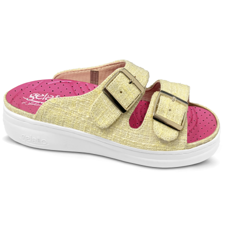 Gelatto Ciabatte Donna Estive Baci da Rimini Colore Yellow Misura 39