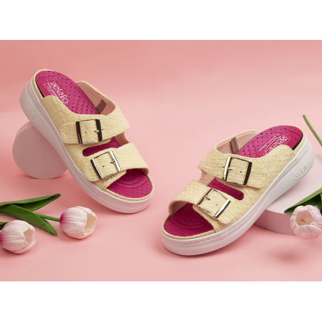 Gelatto Ciabatte Donna Estive Baci da Rimini Colore Yellow Misura 39