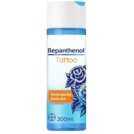 Bepanthenol Tatoo Detergente Delicato idratante per pelle Tatuata
