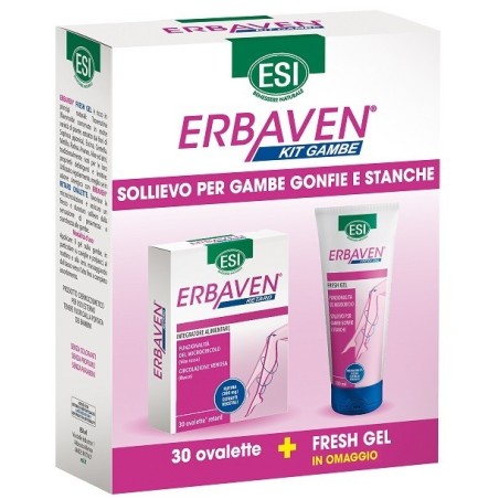 Erbaven KIT Tavolette e Gel per il benessere quotidiano delle gambe