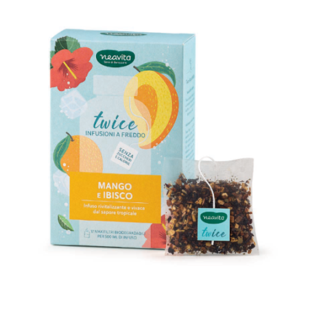 Neavita Infuso a FreddoTwice Mango e Ibisco 12 Maxifiltri per 500 ml di Infuso