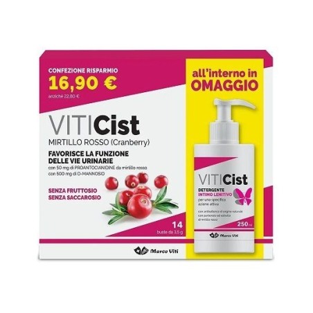 Viticist Integratore per le vie urinarie Promo 14 Bustine + Detergente Omaggio
