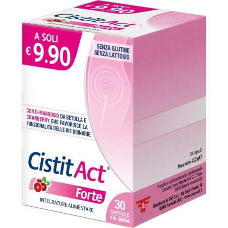 CistitAct Forte 30 Capsule per il benessere delle vie urinarie