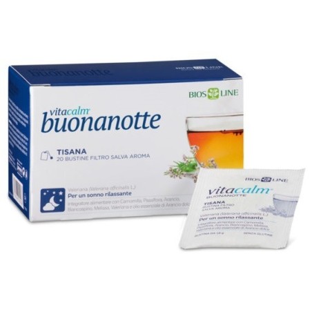 Biosline Interatore VitaCalm Buonanotte Tisana per favorire il sonno