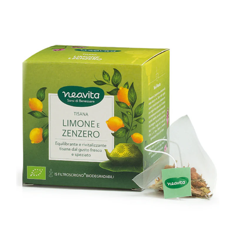 Neavita Tisana Limone e Zenzero 15 Filtroscrigno Bio