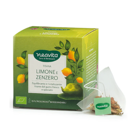 Neavita Tisana Limone e Zenzero 15 Filtroscrigno Bio