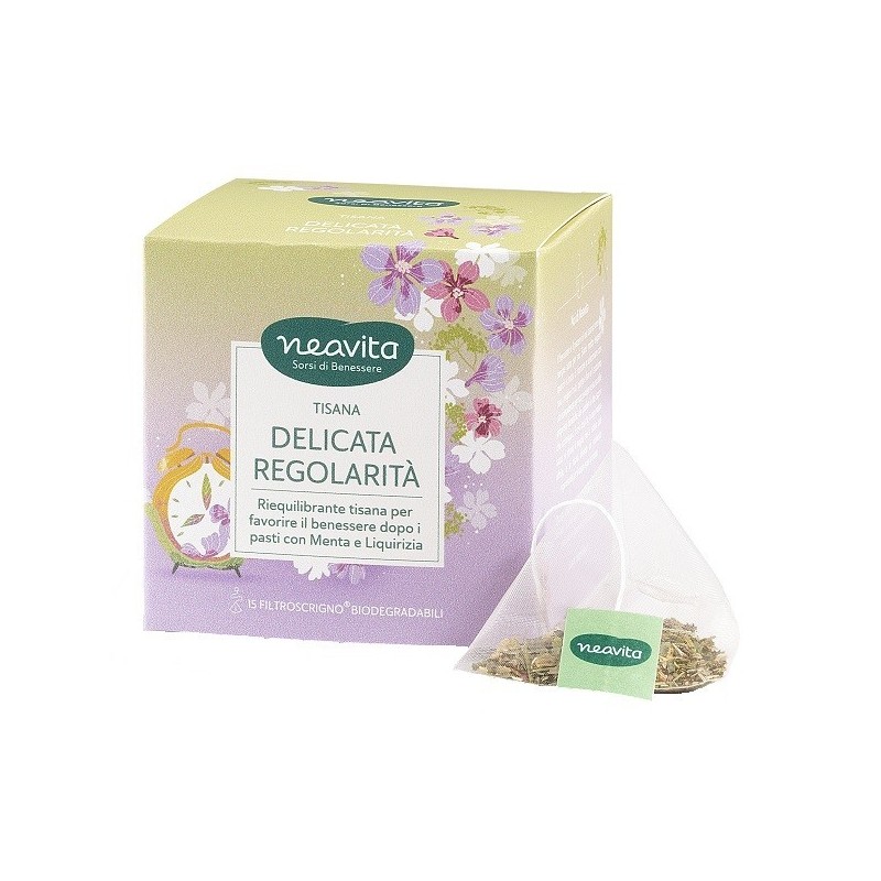 Neavita Tisana Delicata Regolarità 15 Filtroscrigno Biodegradabili da 2,5 g