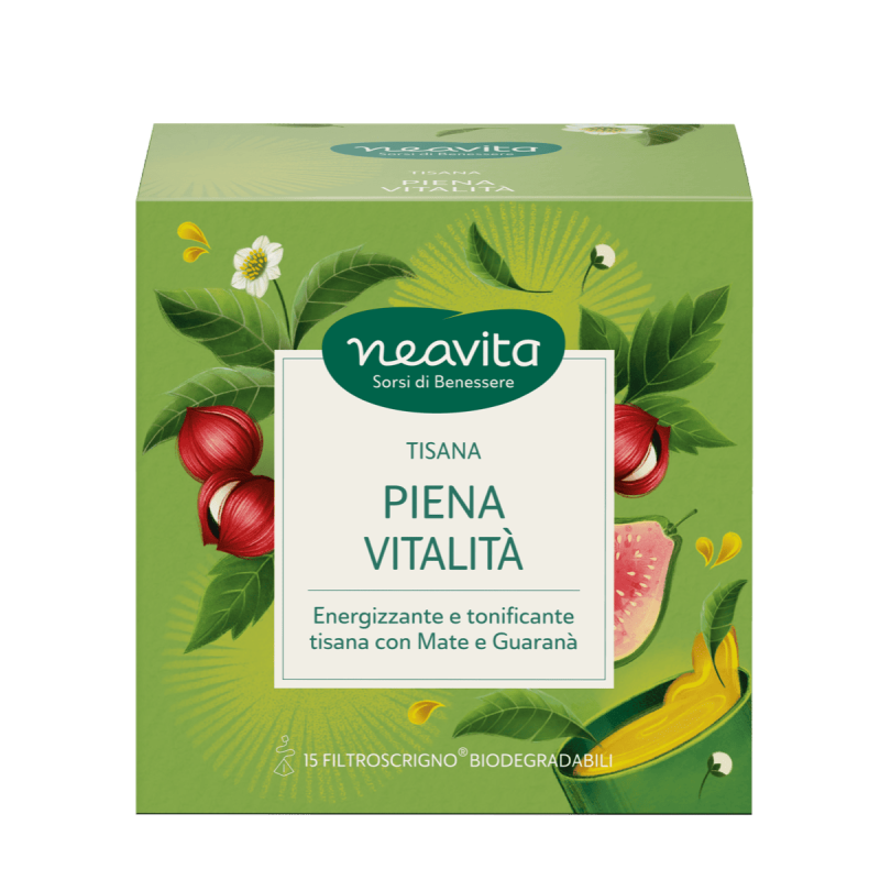 Neavita Tisana Piena Vitalità 15 Filtroscrigno Biodegradabili