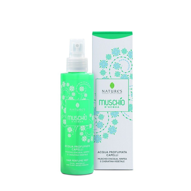 Nature's Muschio d'Acqua Acqua Profumata per Capelli con cheratina vegetale 100 ml