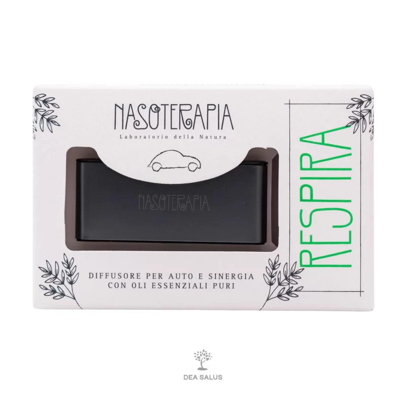 Nasoterapia Diffusore per Auto Respira Con oli essenziali di Menta e Eucalipto