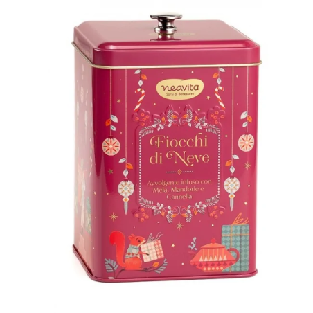 Neavita Infuso Fiocchi di Neve 15 Filtroscrigno in Biscottiera Natalizia edizione limitata