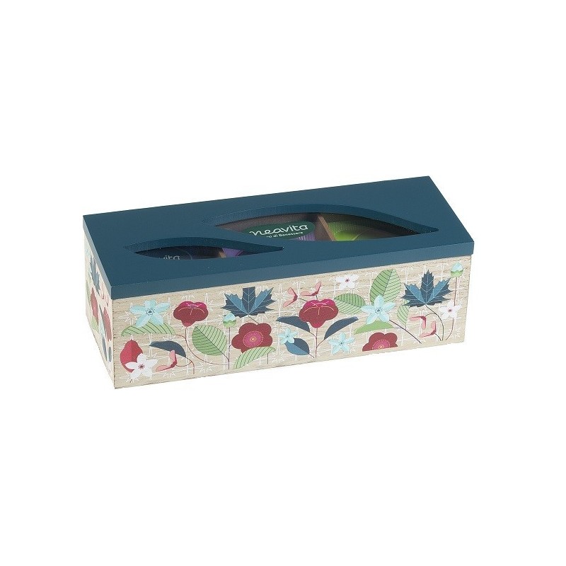 Neavita Tisane Collection 15 Infusi e Tisane Miste Bio in Scatola in Legno Verde