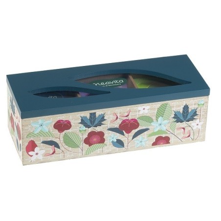 Neavita Tisane Collection 15 Infusi e Tisane Miste Bio in Scatola in Legno Verde