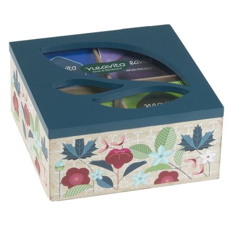 Neavita Tisane Collection 20 Infusi e Tisane Miste Bio in Cofanetto legno Verde