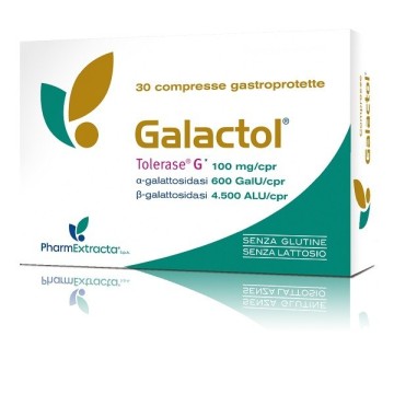 Galactol Integratore 30 Compresse per sensibilità al glutine e lattosio