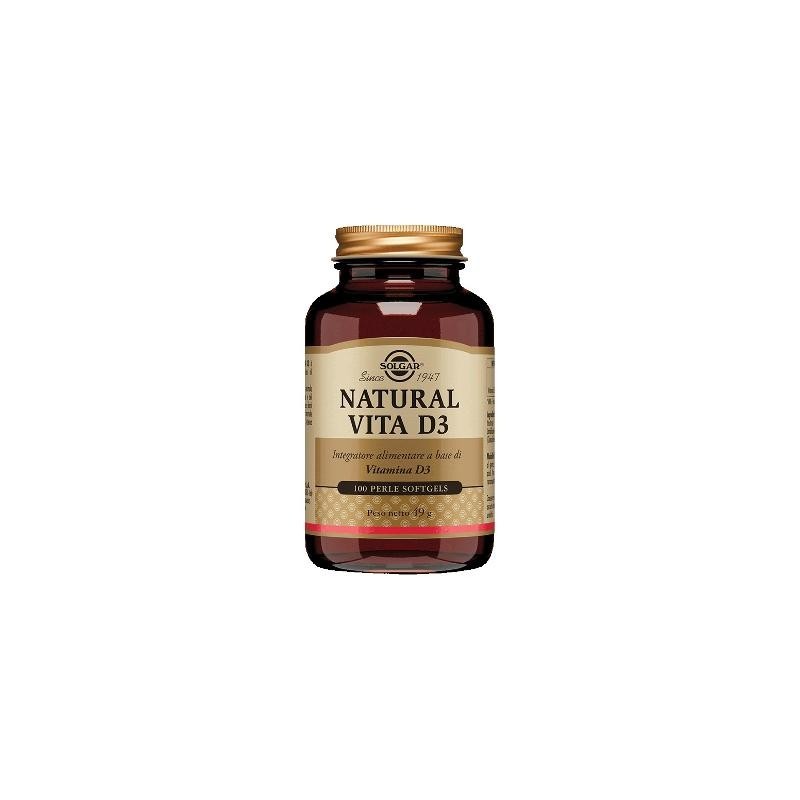 Solgar Natural Vita D3 100 perle