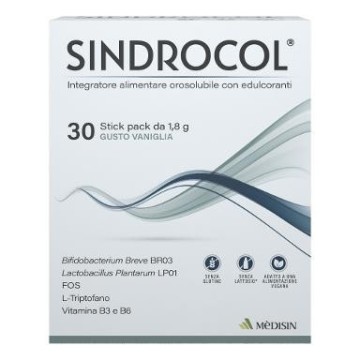 Sindrocol 30 Stick pack gusto Vaniglia con Lactobacillus