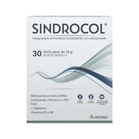 Sindrocol 30 Stick pack gusto Vaniglia con Lactobacillus