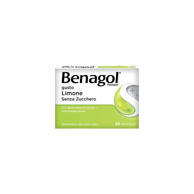 Benagol senza zucchero al Benagol-24past limone senza zucchero per il benessere della gola