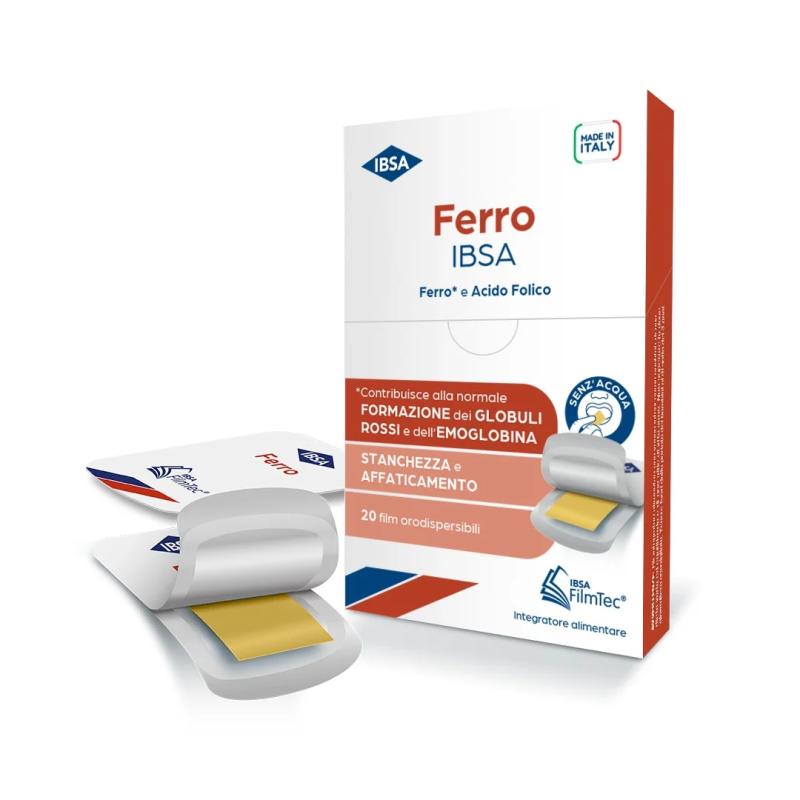 Ibsa Ferro   30 film orodispersibili- integratore di ferro e acido folico