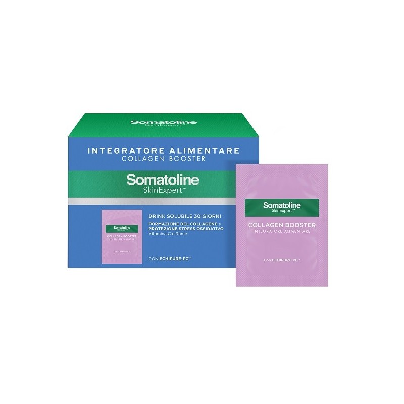 Somatoline SkinExpert Collagen Booster Integratore 30 Bustine-Integratore alimentare a base di vitamina C