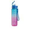 Tasty H2O Bottiglia Motivazionale colore Rosa/Azzurra 1 Litro