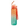 Tasty H2O Bottiglia Motivazionale colore Arancione e Verde 1 Litro