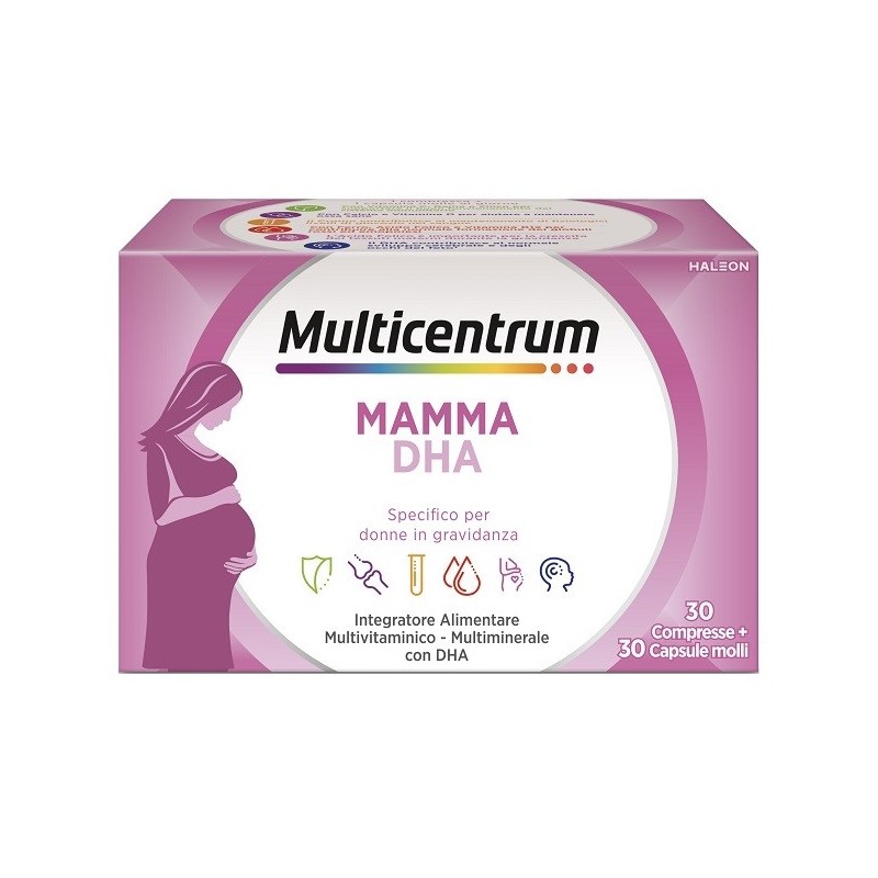 Multicentrum Mamma DHA 30 compresse +30 capsule molli per donne in gravidanza