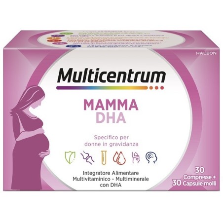 Multicentrum Mamma DHA 30 compresse +30 capsule molli per donne in gravidanza