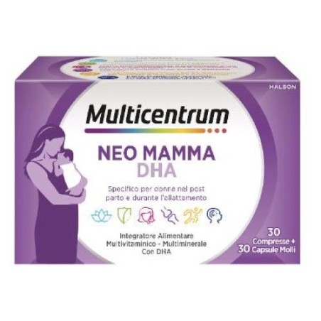 Multicentrum Neo Mamma DHA 30 Compresse+30 Capsule Molli integratore alimentare