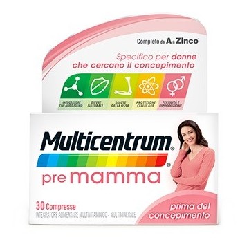 Multicentrum Pre Mamma 30 compresse-Completo da A a Zinco