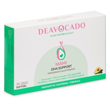 Deavocado Mami DHA Support 30 Cpmpresse Softgel integratore per gravidanza e allattamento