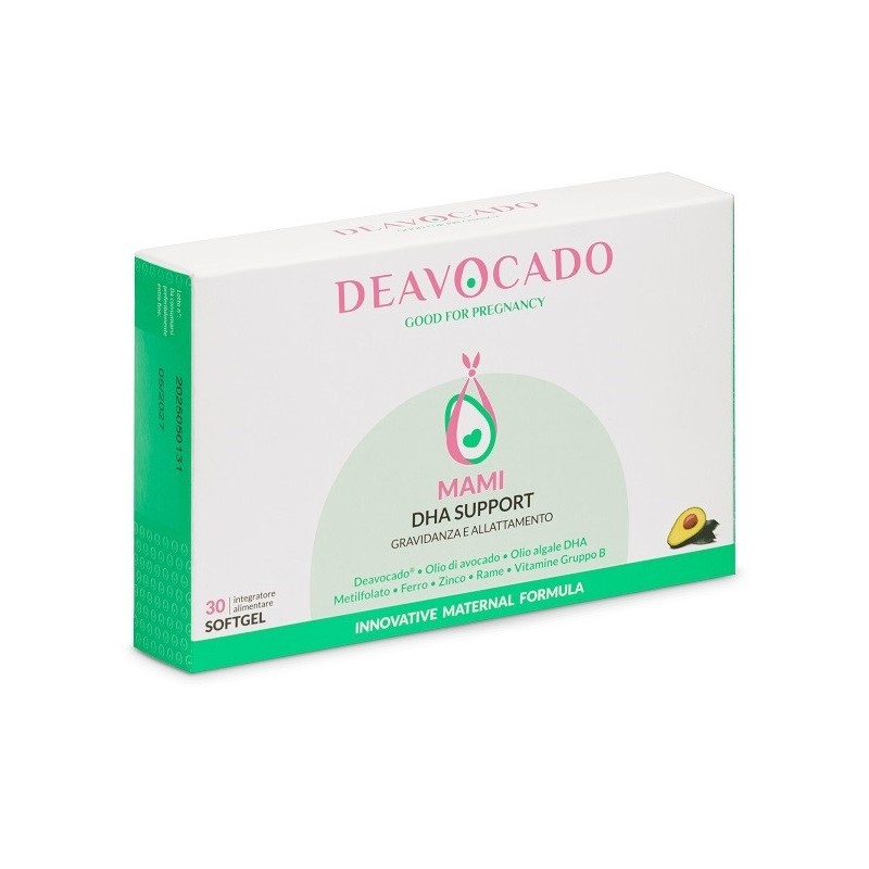 Deavocado Mami DHA Support 30 Cpmpresse Softgel integratore per gravidanza e allattamento