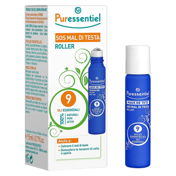 Puressentiel SOS Roller Mal di Testa 5 ml- sollievo immediato
