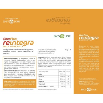 EnerPlus Reintegra: Integratore di Sali Minerali 20 bustine Bios Line 2