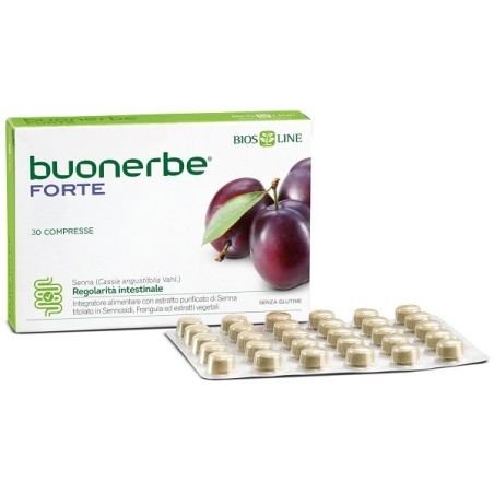 Biosline Buonerbe Forte 30 Compresse per il Benessere Intestinale