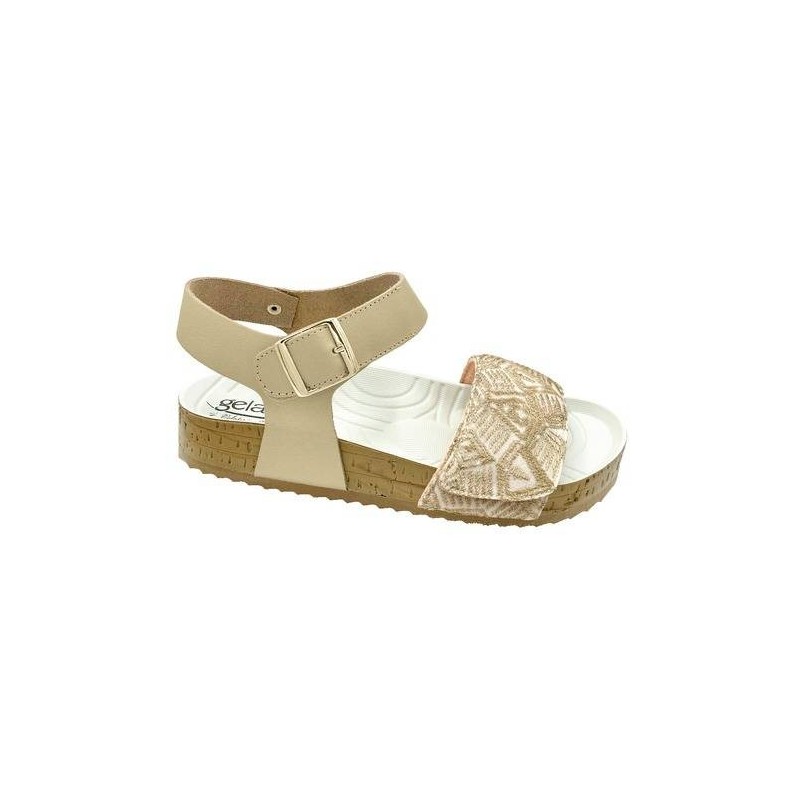 Gelatto Woodstock Sandalo Donna Colore Gold Misura 39-40