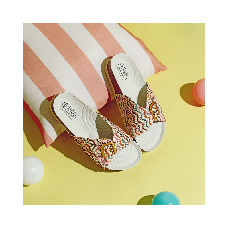 Gelatto Woodstock City Ciabatte Donna Multicolor Misura 35-36