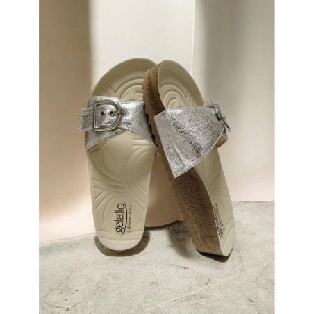 Gelatto Woodstock Ciabatte Anatomiche Silver Misura 35-36