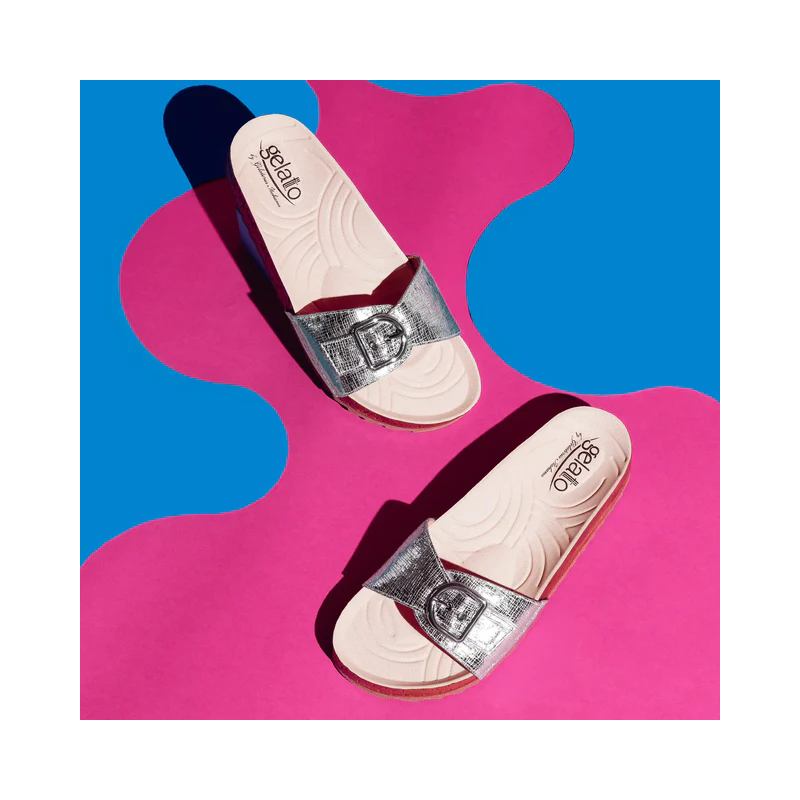Gelatto Woodstock Ciabatte Anatomiche Silver Misura 35-36