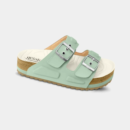 Gelatto Woodstock Altea Ciabatte Donna Colore Verde Timo Misura 39-40
