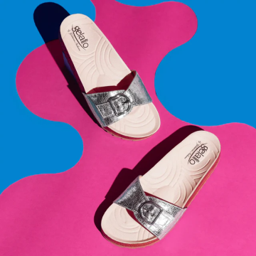 Gelatto Woodstock Ciabattae Donna Colore Silver Misura 39-40 2
