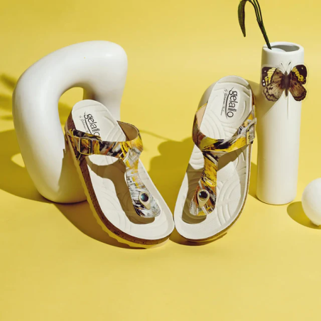 Gelatto Woodstock City 3 Ciabatte Donna Colore Girasole Misura 37-38