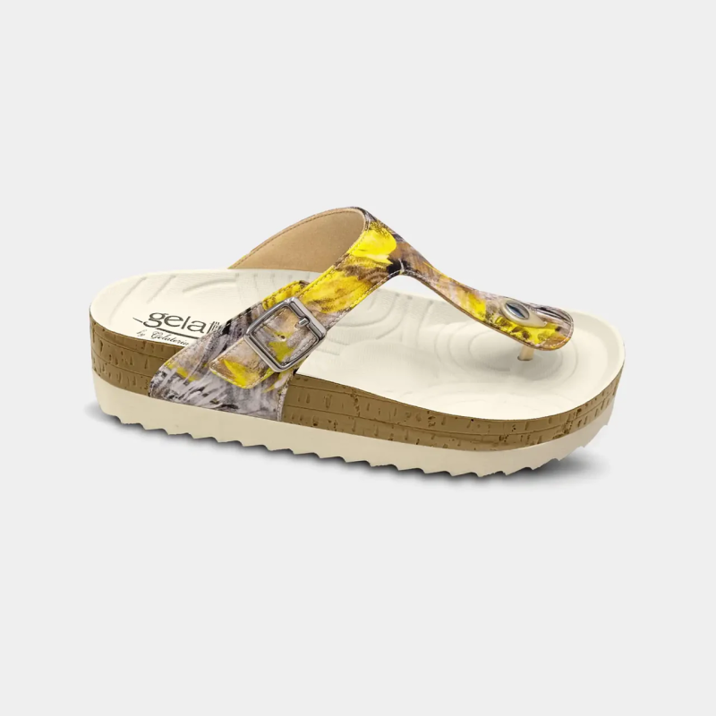 Gelatto Woodstock City 3 Ciabatte Donna Anatomiche Girasole Misura 39-40