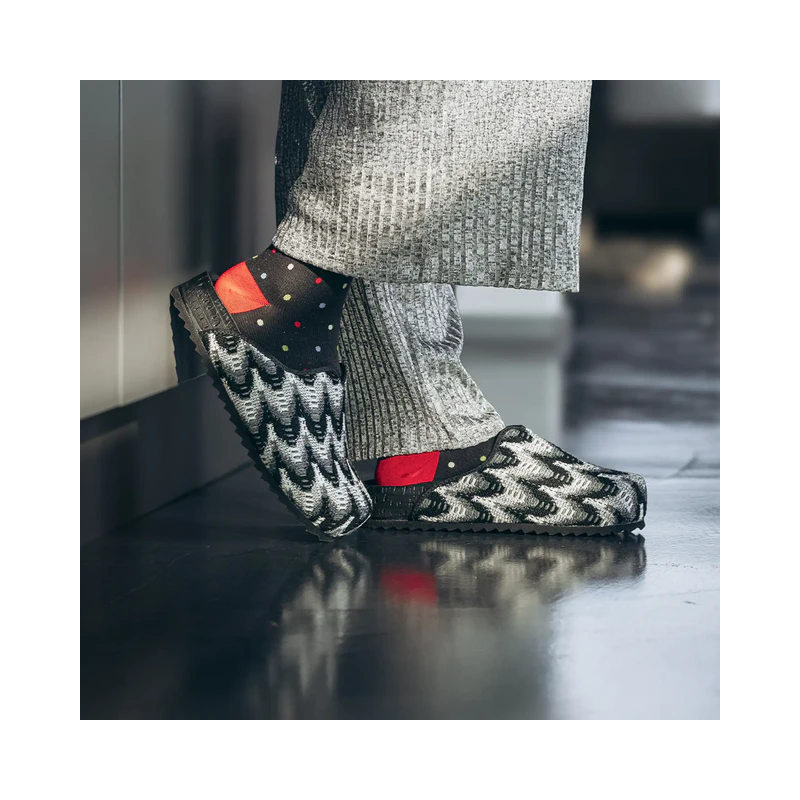 Gelatto Ciabatta Calda Woodstock Soft Miss Black/White Misura 35-36